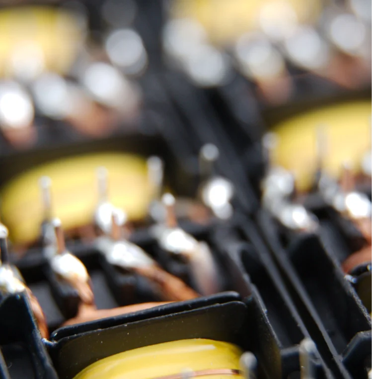 Trasformatore di corrente amperometrico Itacoil su PCB.